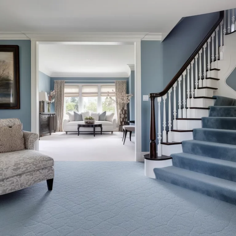 blue carpet | Modern Home Flooring & Paint